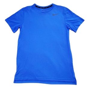 Nike Dri-Fit Breathe Blue Short Sleeve Active Training ‎ Shirt Size Men  S